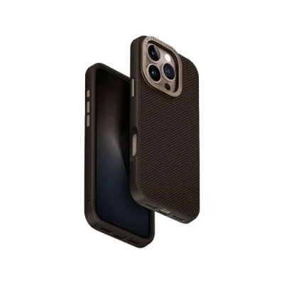 Cover Iphone 16 Pro Max Magclick Charging Keva Max With Camera Stand Uniq Hybrid - Umber (Brown)